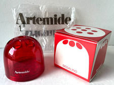 £190 RARE Artemide Dedalino red pen pencil holder Emma Gismondi vintage retro