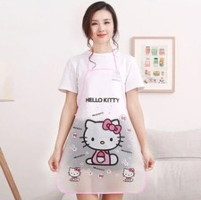 Sanrio Hello Kitty Waterproof Apron Kitchen Cleaning Cooking - UK STOCK