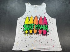 VINTAGE Surf Mania White Tank