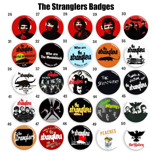 Stranglers badges 25mm - badges, set