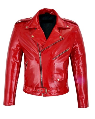 Handmade red pvc leather - ,