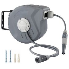 Auto Retractable Water Hose Wall Mounted Hose Reel 10M Garden Watering Hosepipe
