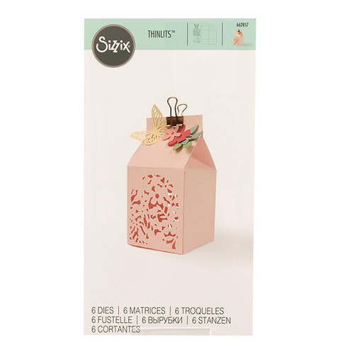 Floral favour box sizzix - floral,