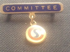 Vintage Enamel Bar Badge Pin