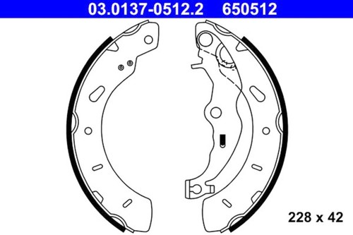 Ate brake shoe - brake,
