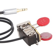 Mini Portable CW Morse Code Key Brass Resin Automatic Key For Industry