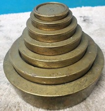 7 in set Vintage Brass