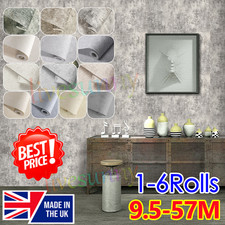 Industrial Wallpaper Embossed Shimmer Textured Metallic Plain.Thicken’Paper 1-6x