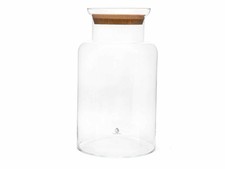 Tall glass jar with lid - tall,