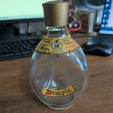 Empty Vintage John Haig Dimple Scotch Whisky Bottle  17cm tall  