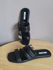 new M&S ladies black leather