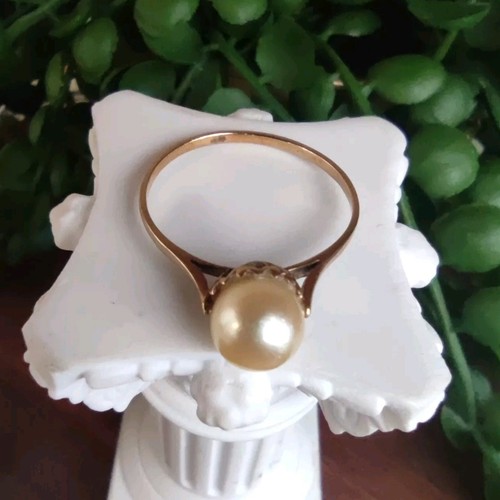 Antique 9ct gold - gold, sea