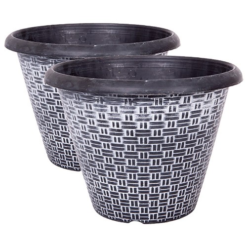 Plastic garden planters - plastic,