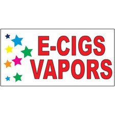 E-Cigs Vapors Red Stars DECAL