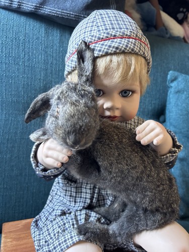 Porcelain doll with taxidermy - doll,