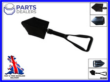 MILITARY STYLE BLACK FOLDING SHOVEL FOR CAMPING, HUNTING, HIKING, CAR EMERGENCY