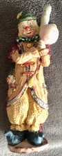 Vintage Unbranded Clown Figurine with Balloons.