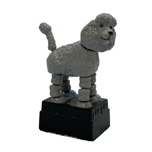 Vintage gray poodle dog - vintage,
