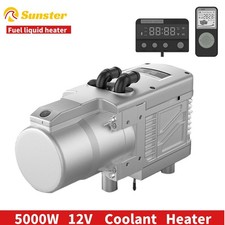 12V 5KW Diesel Fuel Liquid Heater Gasoline Preheater LCD Switch Water Pump Car