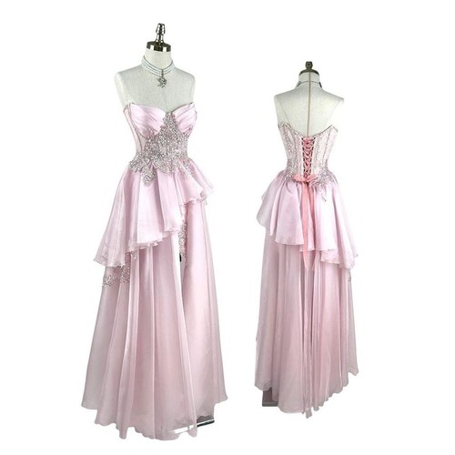 Pink prom dress corset - prom,