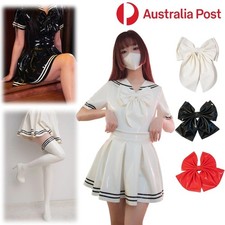 Women Latex Dress Sailor