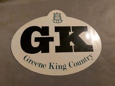 Vintage Advertising GK Greene Kimg Greene King Country Bumper Sticker? 