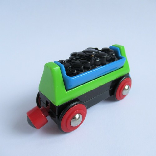 Coal tipper wagon - tipper, (wooden
