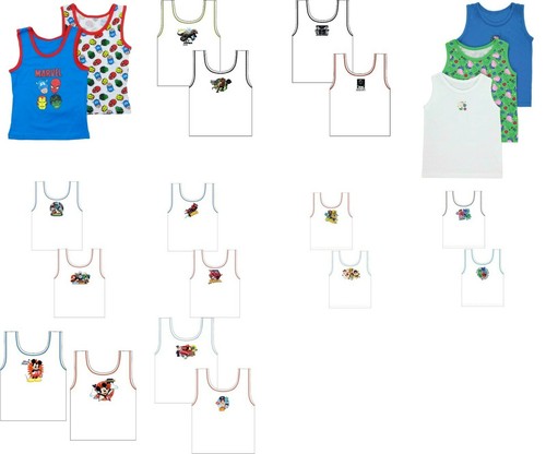 Boys vest underwear character - boys,