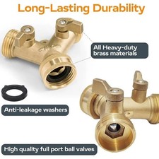 3/4" Solid-Brass Double Two