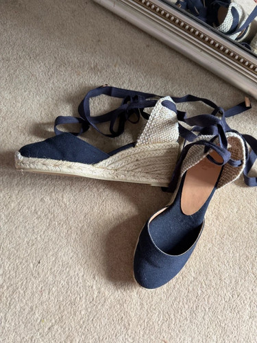 Castañer navy blue canvas - navy,