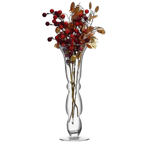Clear ribbed flared - clear,