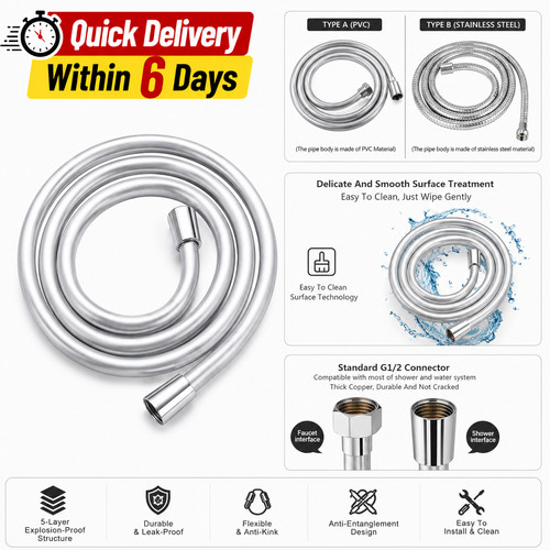 Pvc handheld shower head hose - head,