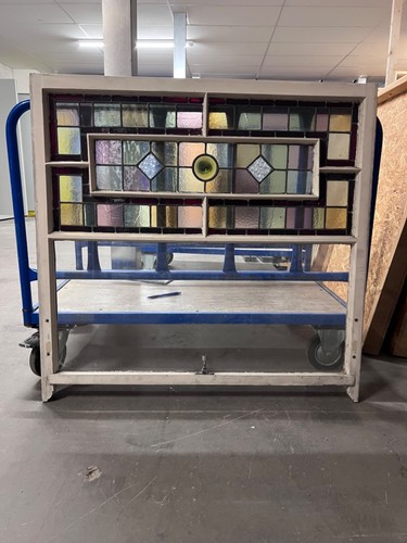 Stained glass sash window - glass,