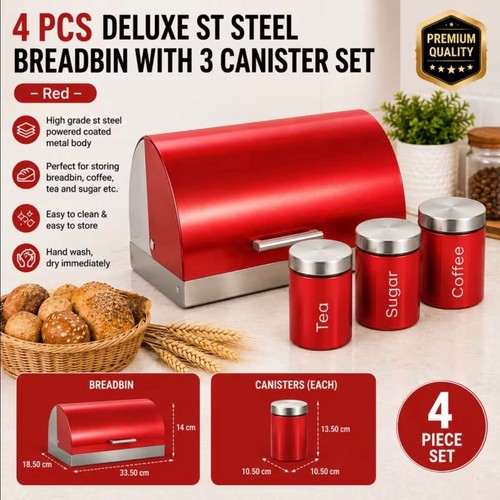 Bread box and canister - and,