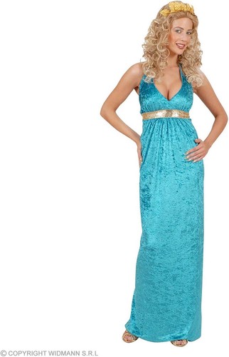 Ladies blue greek goddess - ladies,
