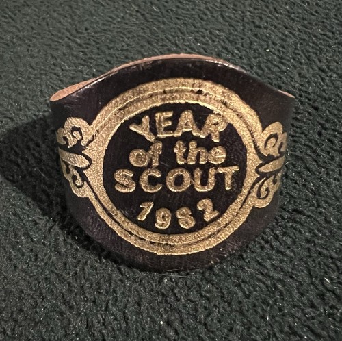 Leather scout woggle and - scout,