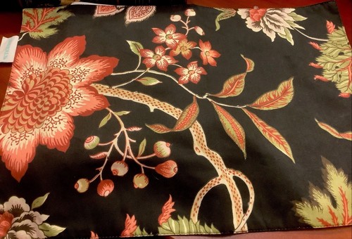 Waverly black floral - waverly~black,