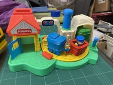 Playskool Vintage Moving Train and Station Playset