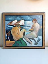 After Camille HILAIRE  ' Nues Feminins' oil on canvas Signed