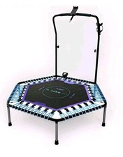 Bluefin Aero Fit Home Gym Trampoline. w/Handle, LCD Count,Foldable, Adults. New