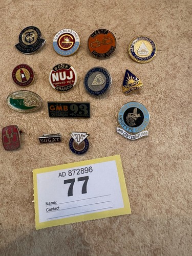 Mixed lot union badges - mixed,