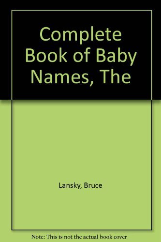 Complete book baby names - complete,