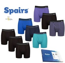 Mens Boxer Shorts Keyhole Bamboo Plain Striped Bright 3 Pack S,M,L,XL,XXL Spairs