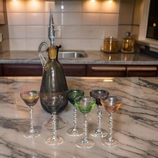 Empoli Vintage Amber Glass