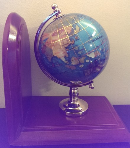 Gemstone world globe light - world,