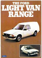Ford Fiesta Mk1 Van & Escort Mk3 Van 1981-1983 UK Market Sales Brochure