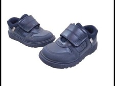 ToeZone Black Wallaby School Baby Shoe, Size 2-3 Years 