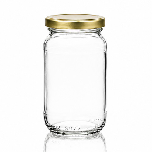 375ml glass jam jars with - 375ml,