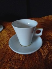 Nescafe Dolce Gusto Latte Cup & Saucer Set White & Lime Green  