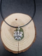 Celtic Green Man On Green